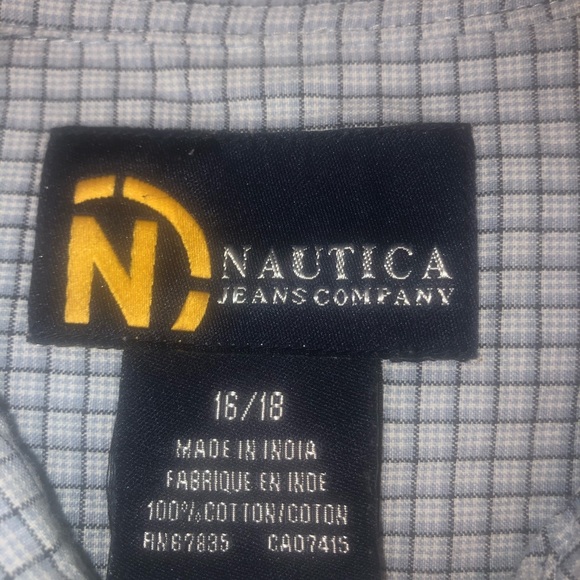 Nautica Plaid Long Sleeve - Picture 2 of 2